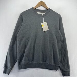 Everlane Sweatshirt Mens XS Gray Crewneck Blank Solid Track Uniform Lounge NEW